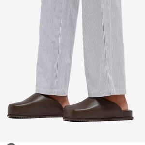 Women's 9.5 Brown Slip-On Clog Sandals